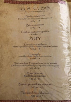 Karczma Jadlo Karpackie menu