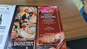 Bohema menu