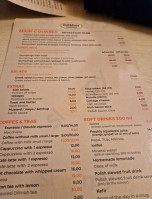 Milkbar Tomasza menu